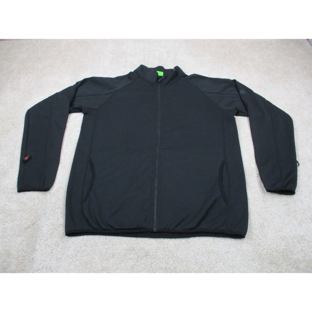 686 Jacket Mens Large L Black Smarty Snowboard Ski Fleece Sweater Full Zip Liner